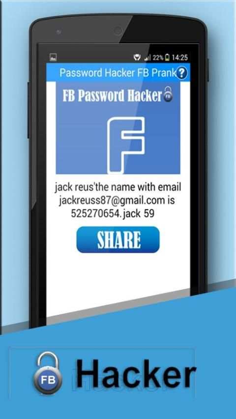 Hack facebook prank screenshot 1