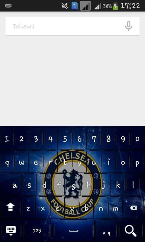 Chelsea Keyboard Theme 5 تصوير الشاشة