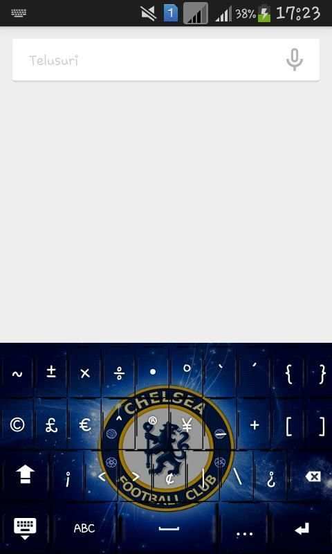 Chelsea Keyboard Theme 3 تصوير الشاشة