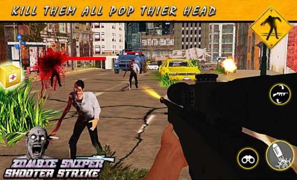 Zombie Sniper Shooter Strike screenshot 2