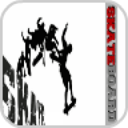 Skateboard Skater X-line icon
