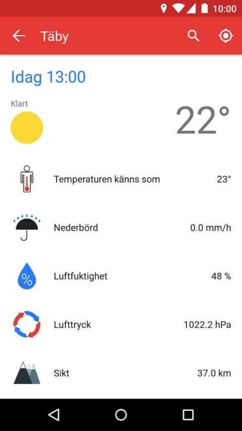 Weather SE for SMHI 1 تصوير الشاشة