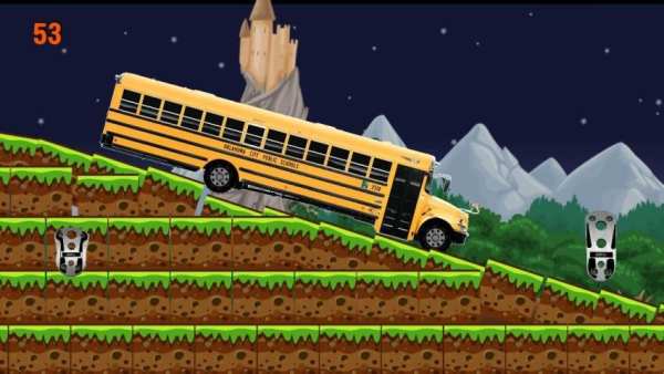 School Bus hill climb racing screenshot 2