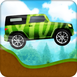 jungle car racing icon