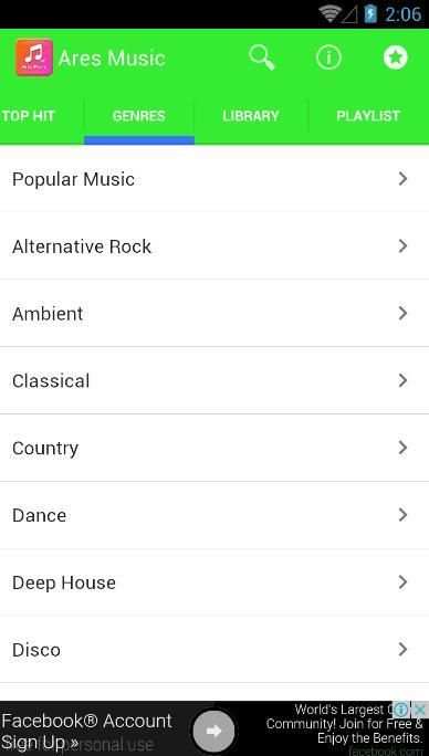 Ares Mp3 - Music Player screenshot 2