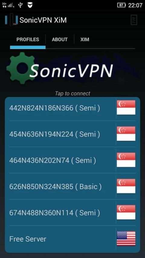 SonicVPN XiM - Mobile скриншот 3