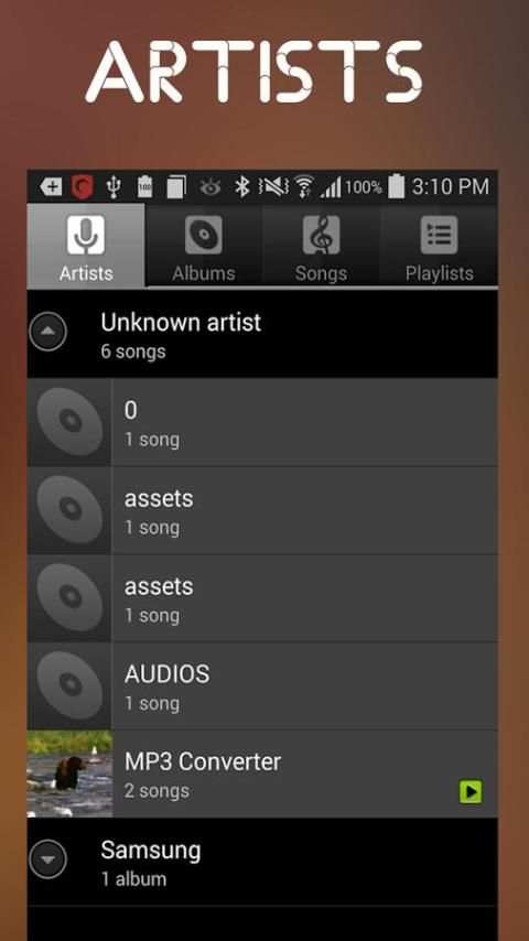 Default MP3 Player स्क्रीनशॉट 1