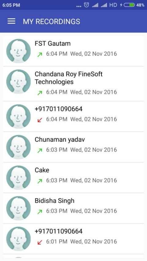 Auto Call Recorder स्क्रीनशॉट 1