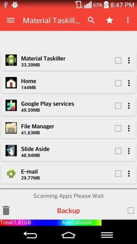 Material Task Killer स्क्रीनशॉट 2