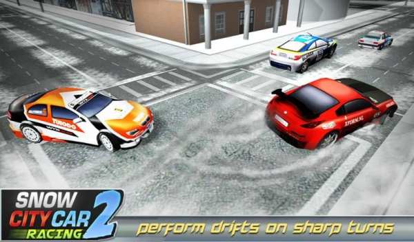 Winter Snow Car Rally Racing 2 screenshot 3