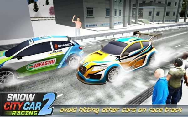 Winter Snow Car Rally Racing 2 screenshot 11