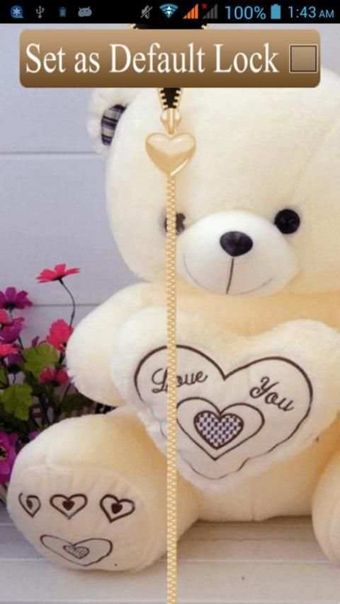 Teddy Bear Zipper Lock screenshot 8