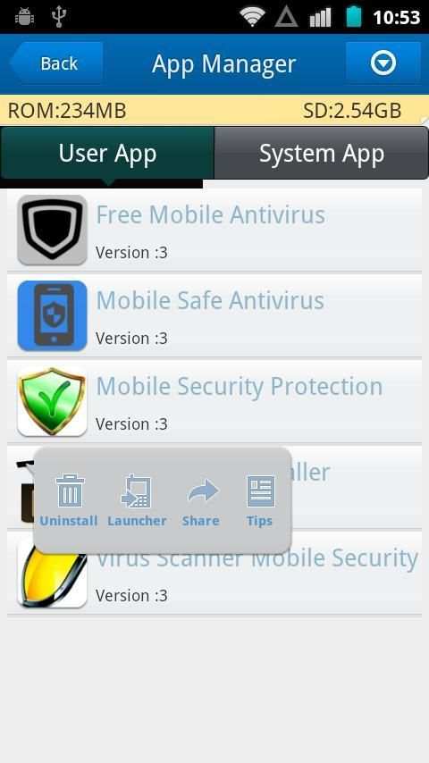 Mobile Antivirus Security screenshot 1