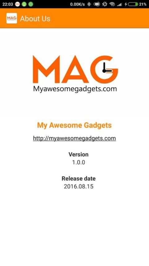 MAG Smartwatch 1 تصوير الشاشة