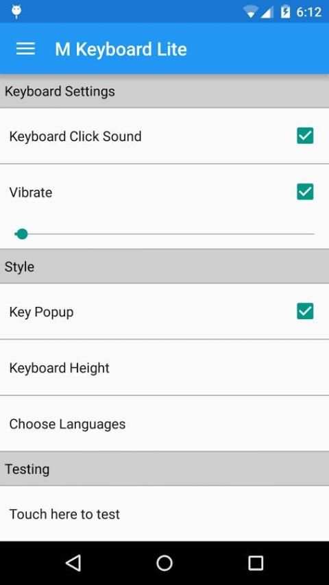 M Keyboard Lite 2 تصوير الشاشة