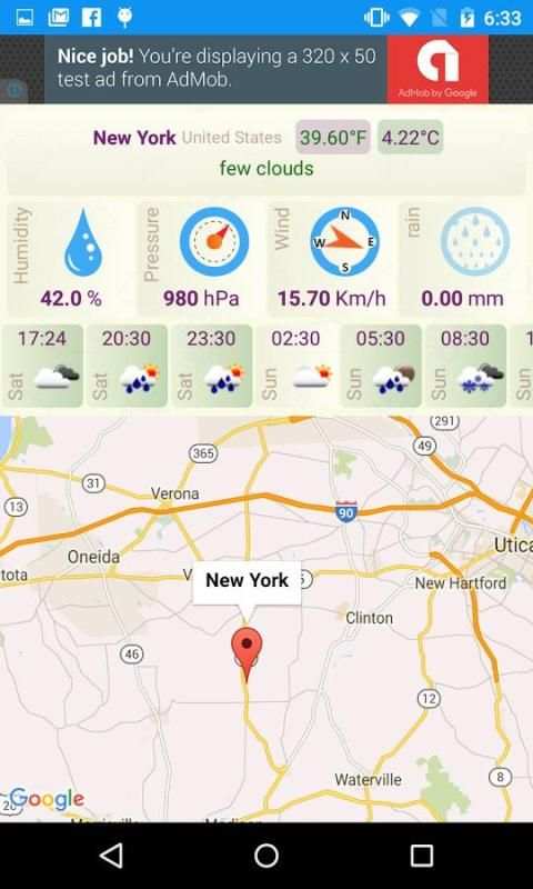 Weather Forecast app स्क्रीनशॉट 3