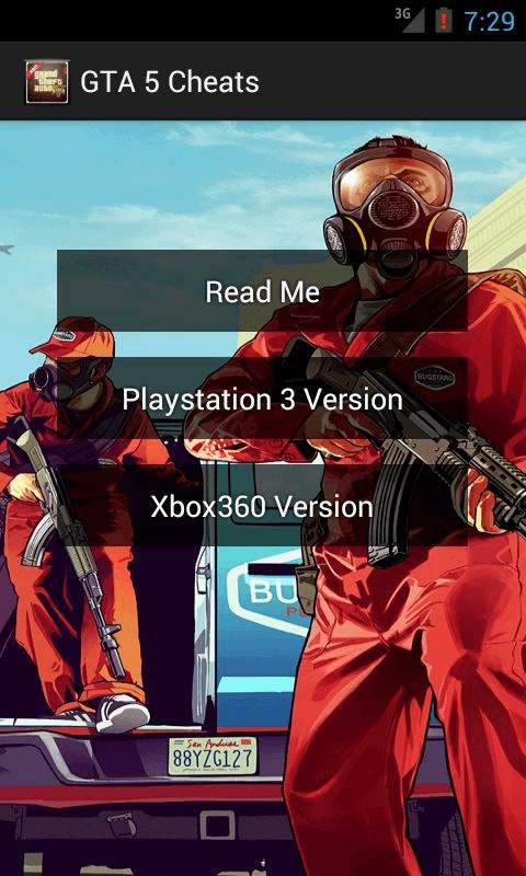Grand Theft Auto GTA 5 Cheats screenshot 1