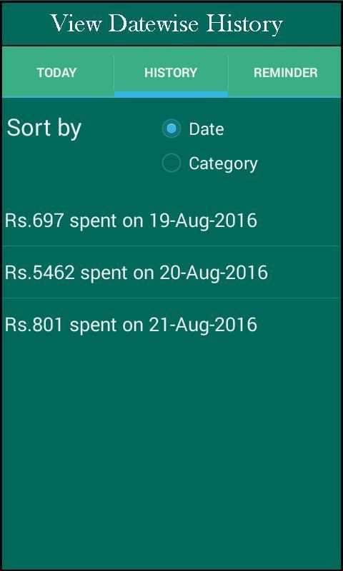 Expense Manager screenshot 1