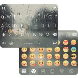 Rain Drops Flat iKeyboardTheme أيقونة