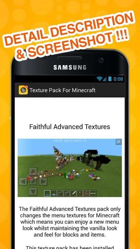 Texture Pack For Minecraft PE скриншот 2