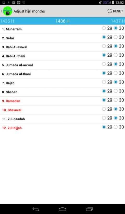 Muslim Calendar screenshot 13