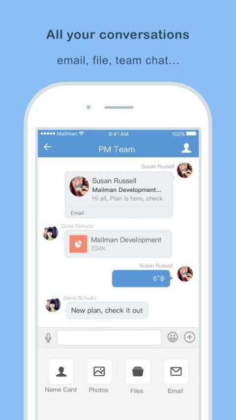 Mailman-Combines mail and chat скриншот 4
