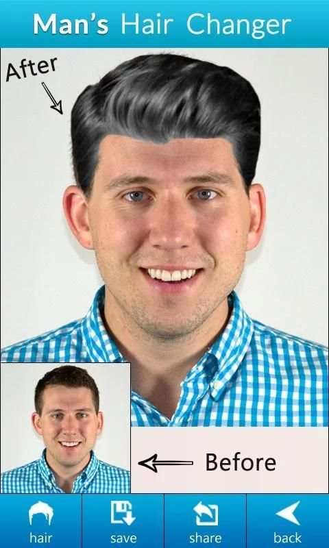 Man Hair Changer 4 تصوير الشاشة