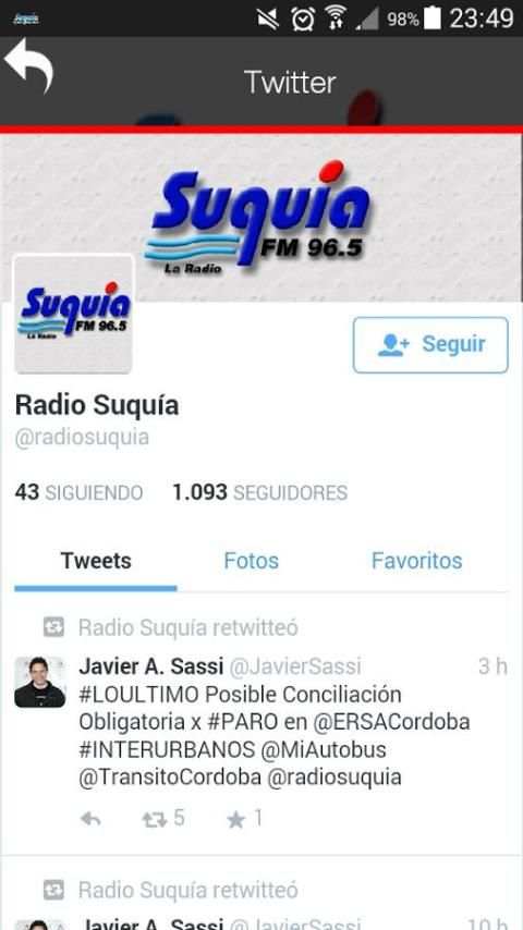Radio Suquia FM 96.5 5 تصوير الشاشة