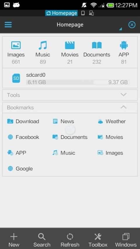 ES Holo Theme screenshot 5