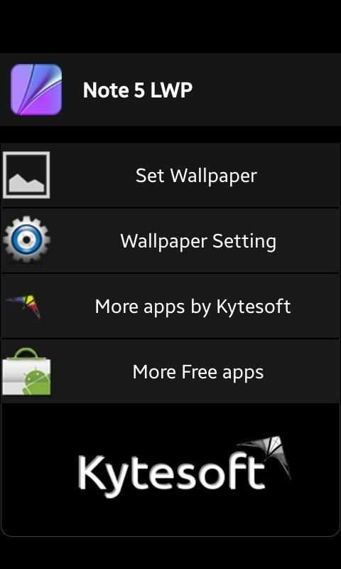 Note 5 Live Wallpaper स्क्रीनशॉट 1