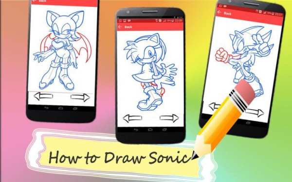 How to Draw Sonic Fans скриншот 4