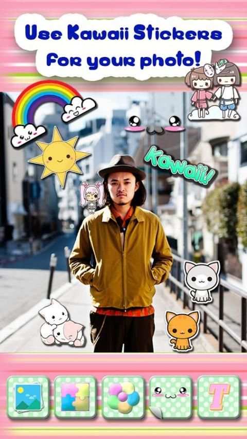 Kawaii Stiker Editor Foto screenshot 5