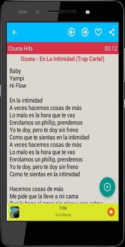 Musica Letras de Ozuna screenshot 1