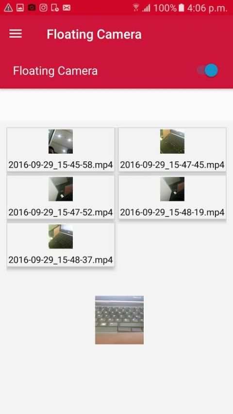 Mengambang Kamera Rekam Layar screenshot 3