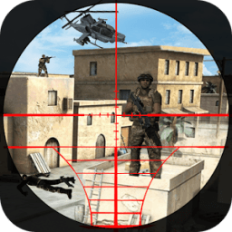 مغوار حرب قناص بندقية لعبة أيقونة