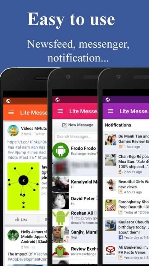 Mini Messenger- Lite Messenger screenshot 7