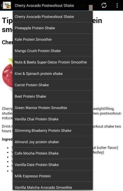 Protein Shakes Recipes скриншот 1
