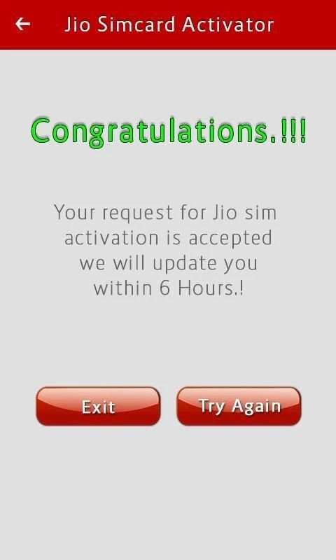 Activate Jio Sim Prank स्क्रीनशॉट 1