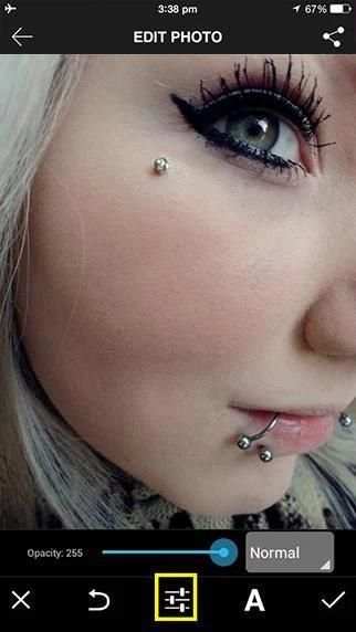 Piercing Camera Photo editor скриншот 1