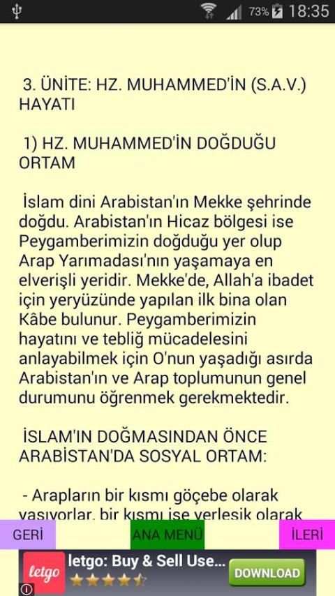 Din Kültürü Ders Notu 9 4 تصوير الشاشة