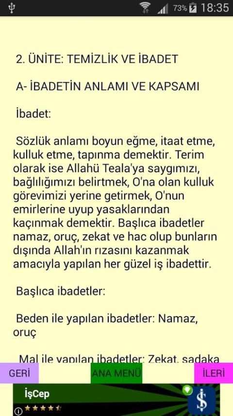 Din Kültürü Ders Notu 9 5 تصوير الشاشة