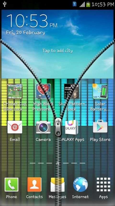 Khóa màn hình dây kéo suốt screenshot 3