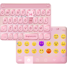 Rose Gold Emoji Keyboard Theme icon