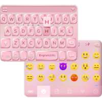 Rose Gold Emoji Keyboard Theme