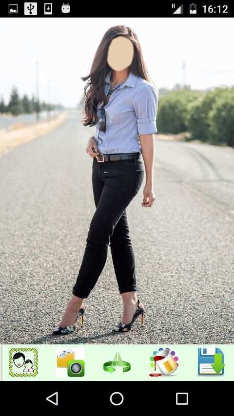Girls Black Jeans Look screenshot 7