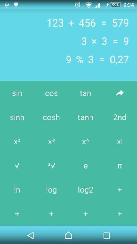 Calculator - Scientific Cal+ скриншот 3