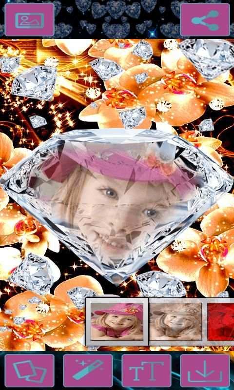 Diamond Photo Frames स्क्रीनशॉट 5