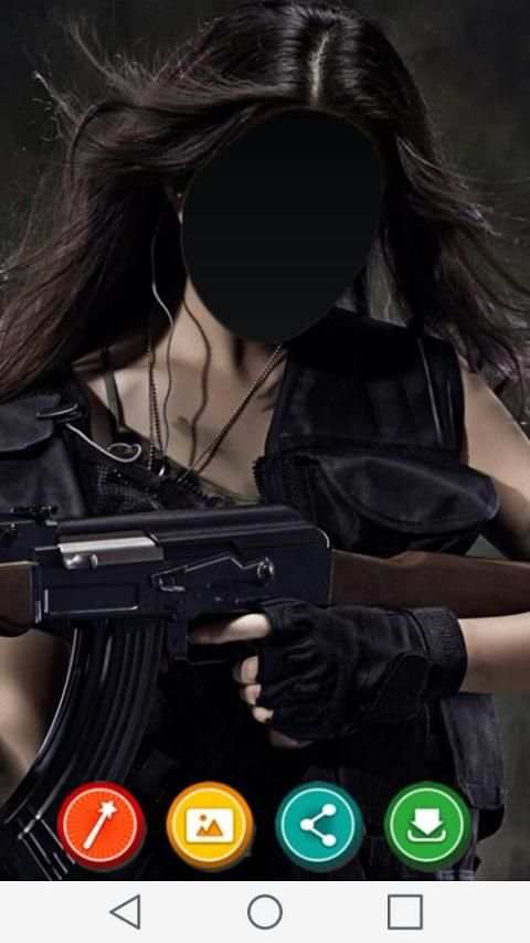 Tentara foto jas screenshot 1