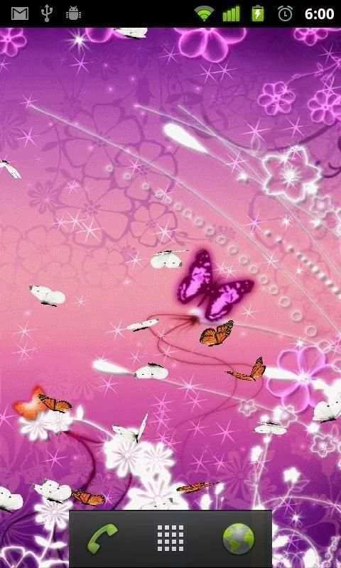 pink butterfly wallpapers screenshot 3