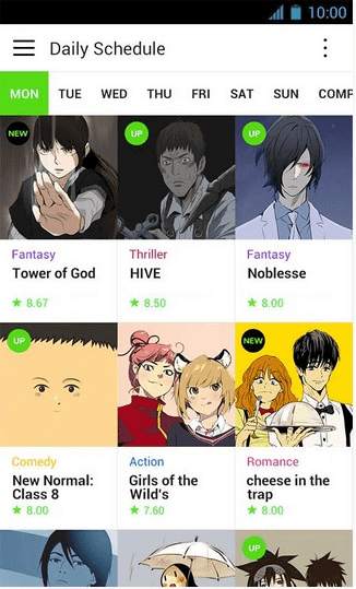 Naver Webtoon LINE 4 تصوير الشاشة